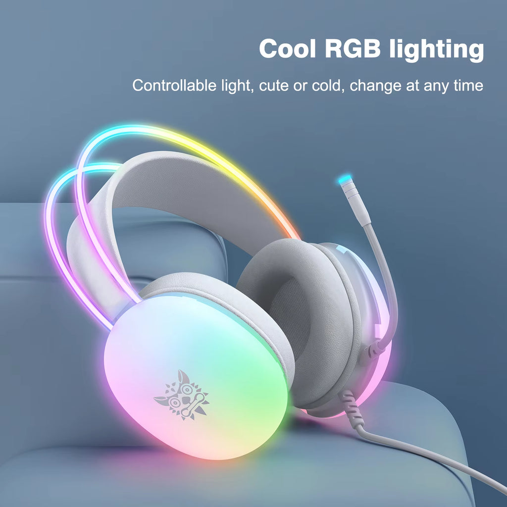 Unleash Your Gaming Potential with the Full RGB Light Esports Headset and Wired Mouse Combo for Ultimate Performance