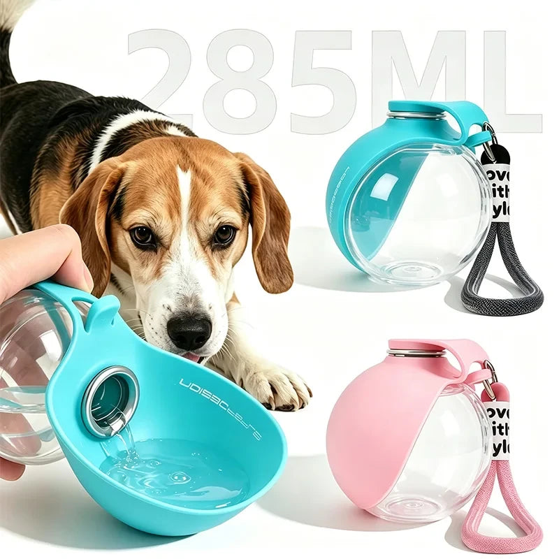 Portable Dog Water Bottle and Silicone Bowl