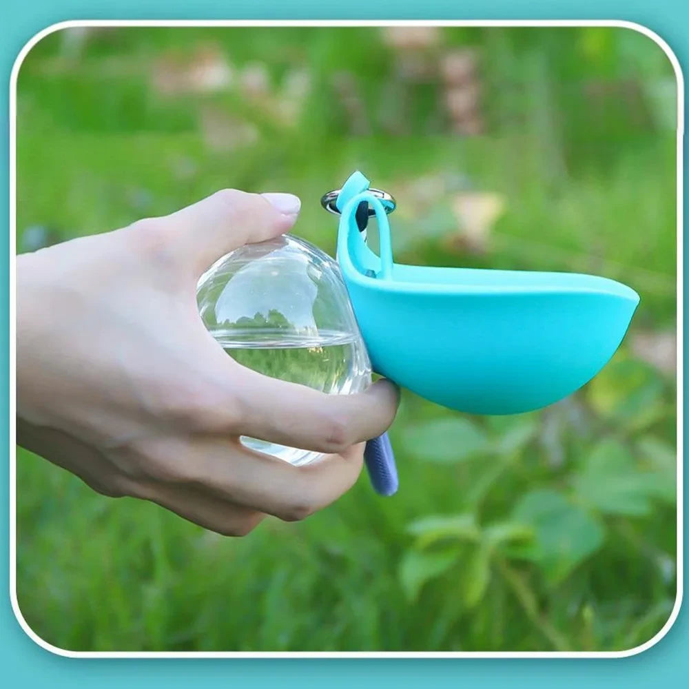 Portable Dog Water Bottle and Silicone Bowl