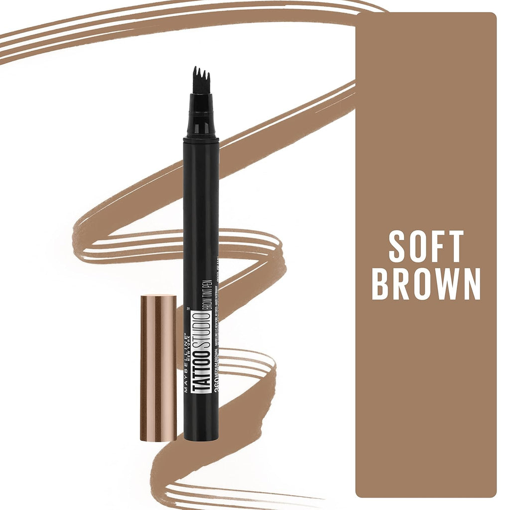Achieve Flawless Brows with Maybelline New York TattooStudio Brow Tint Pen in Soft Brown - Long-Lasting, Smudge-Proof Formula