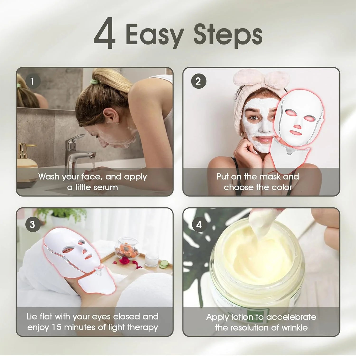 Revitalize Your Skin with the 7-Color LED Light Therapy Mask - Anti-Aging & Acne Solution for All Skin Types