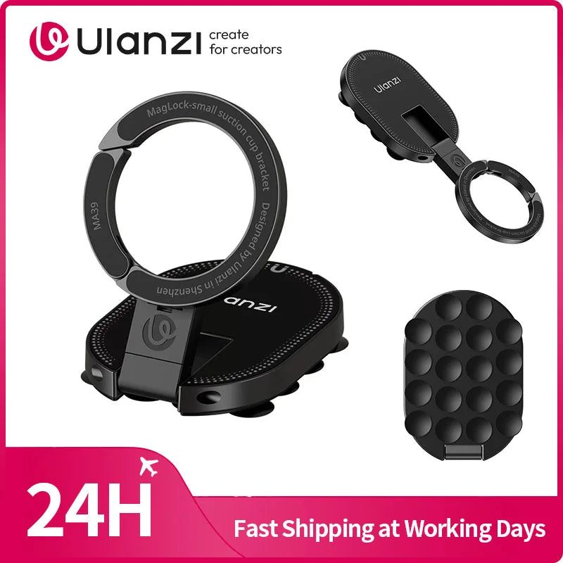 MA39 Maglock Suction Cup Phone Mount Desktop Stand for Iphone 17 16 15 14 with Suction Bottom for Wall Glass
